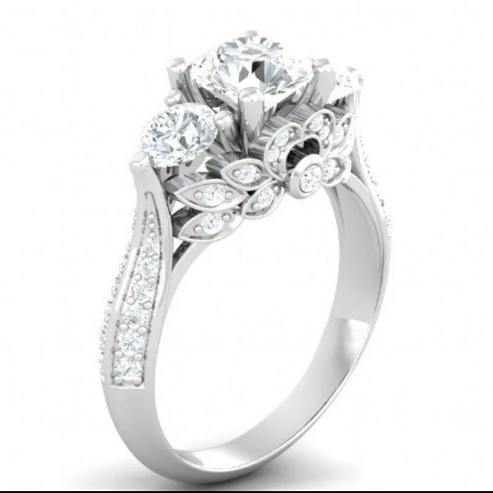 NWT Lotus Bridal Ring Size 6